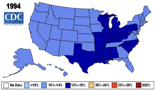 Obesity Map 1994